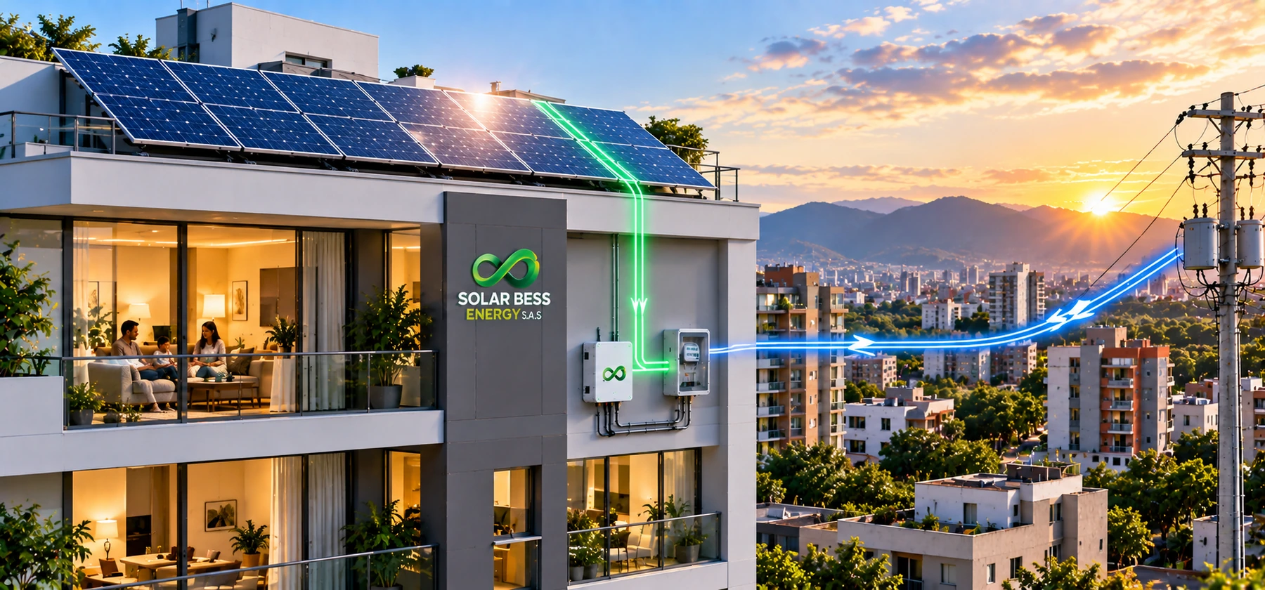 Sistema solar On Grid conectado a red